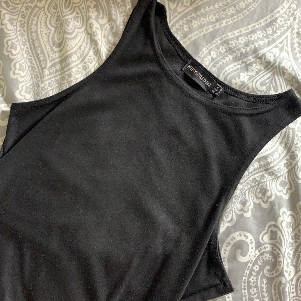 Pretty Little Thing | Basic Racer Neck Bodysuit